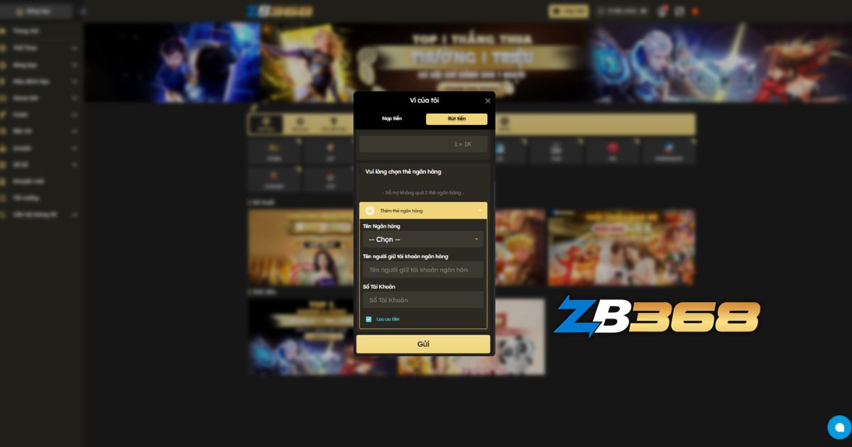 Hướng Dẫn Rút Tiền ZB368 - Điều Kiện và Các Bước Thực Hiện