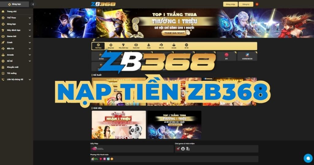 Hướng Dẫn Nạp Tiền ZB368 Qua Ngân Hàng, Momo, ZaloPay (Toàn tập)