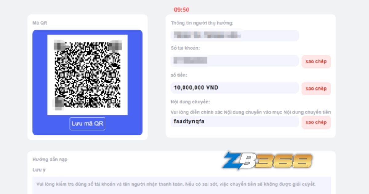 Hướng Dẫn Nạp Tiền ZB368 Qua Ngân Hàng, Momo, ZaloPay (Toàn tập)