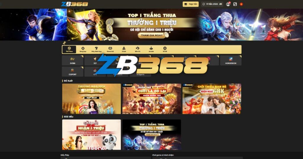 Hướng Dẫn ZB368 Từ A-Z - Đăng Ký, Nạp Rút & Chơi Thắng Lớn