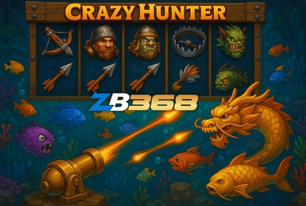 Review & Cách Chơi Crazy Hunter JILI ZB368 - Bắn Cá Phiên Bản Slot