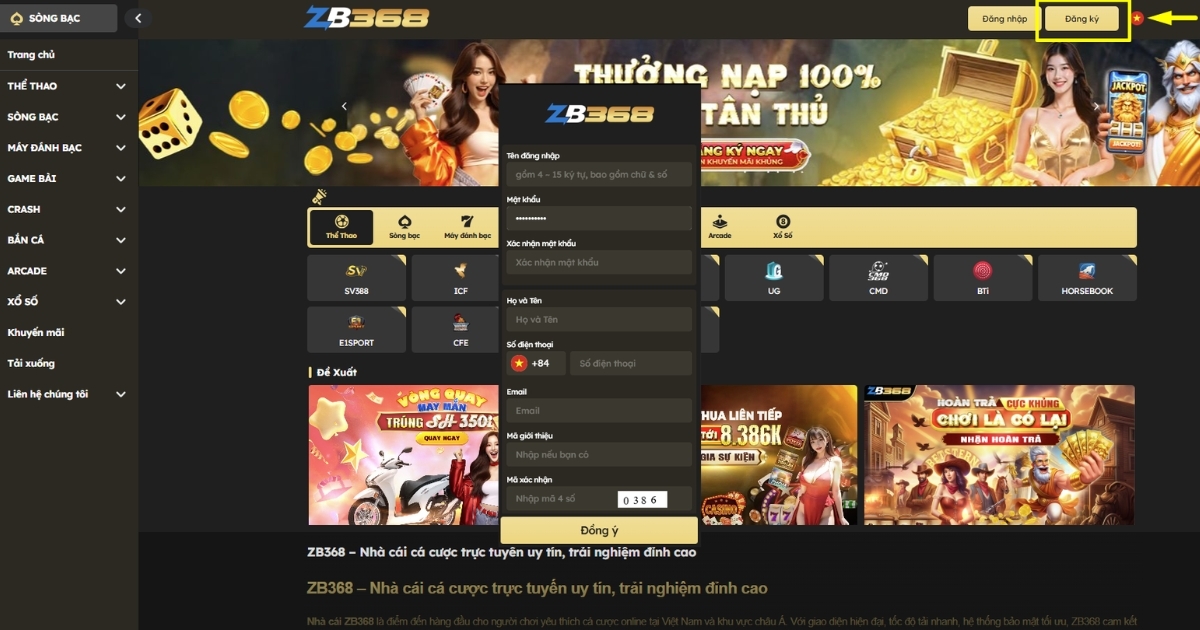 Hướng Dẫn Đặt Cược Thể Thao ZB368 Cho Người Mới Bắt Đầu