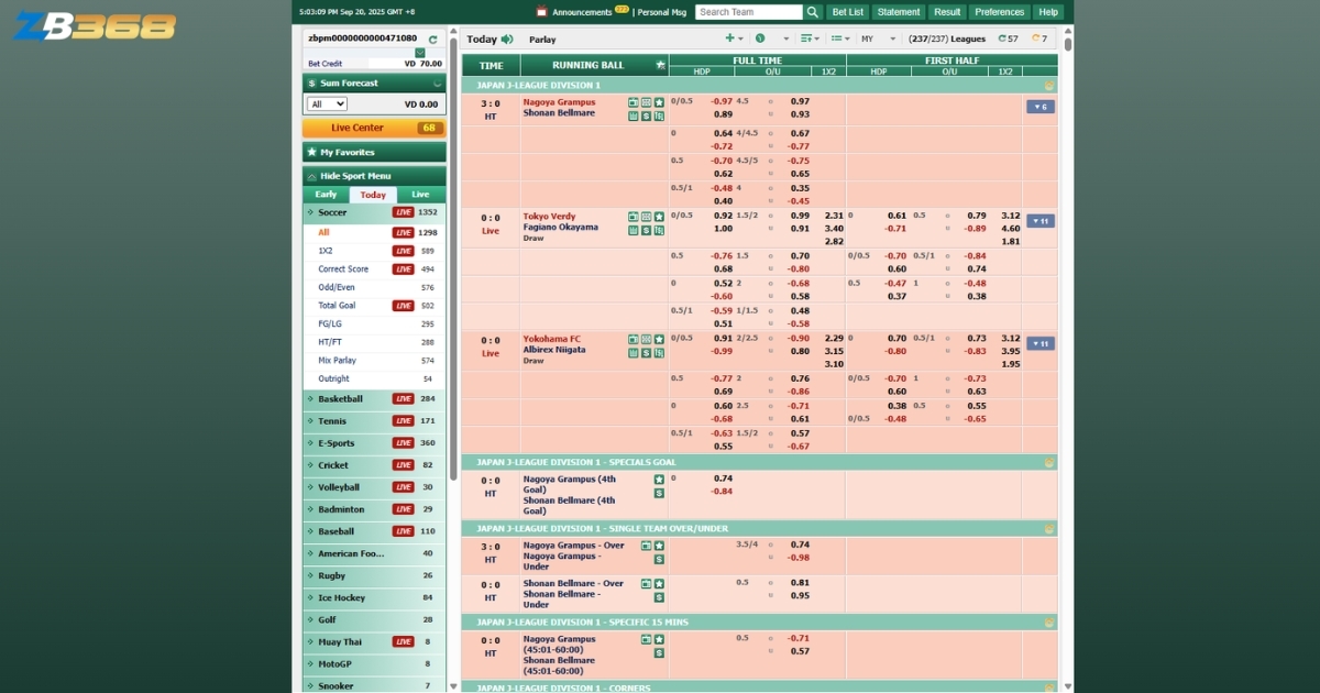 Đánh Giá Sảnh CMD368 tại ZB368 - Giao Diện Thân Thiện, Kèo Cược Đa Dạng