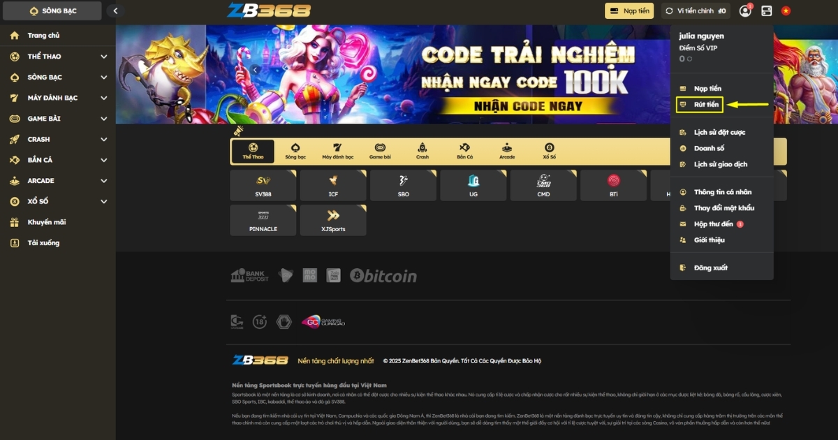 Tại ZB368, mọi khoản rút tiền đá gà đều được thực hiện theo đúng quy trình, minh bạch và có thời gian xử lý rõ ràng.