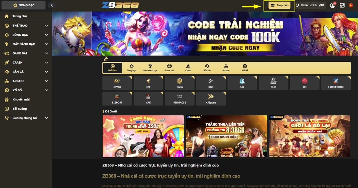 Hướng Dẫn Đặt Cược Thể Thao ZB368 Cho Người Mới Bắt Đầu