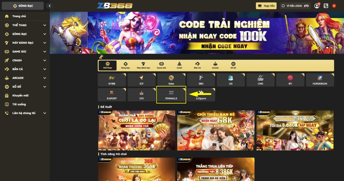 Pinnacle tại ZB368