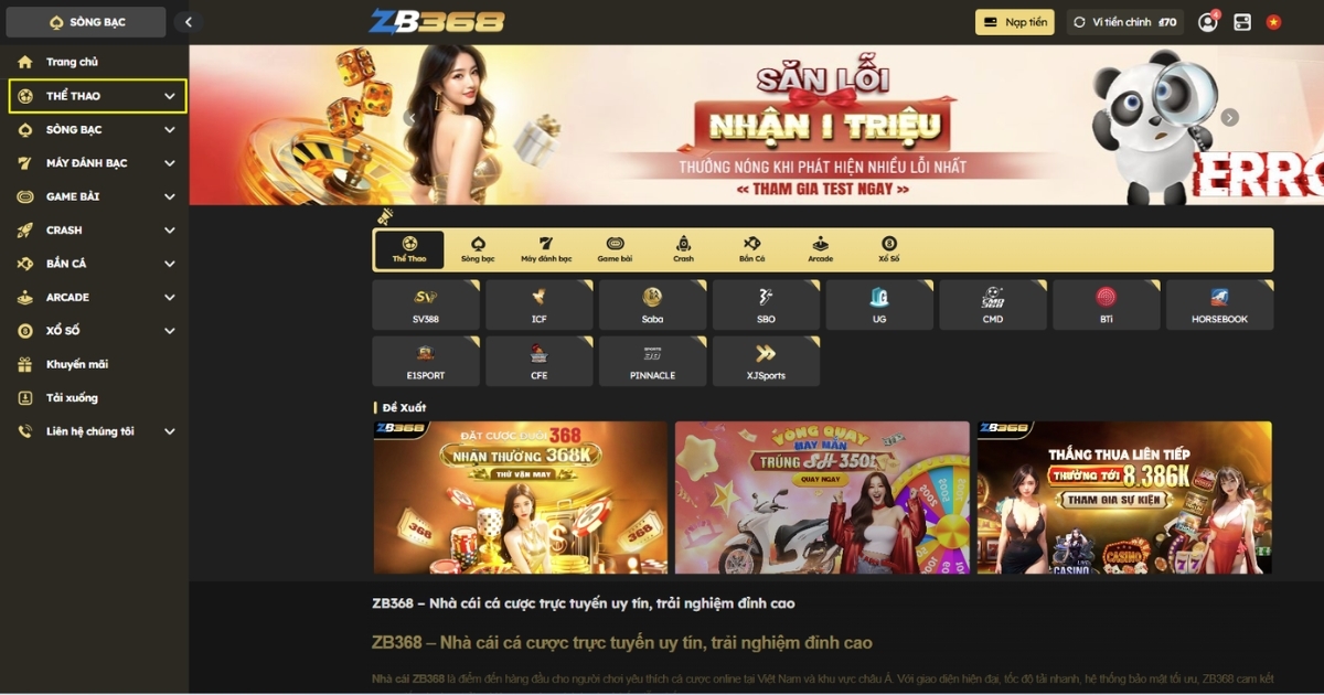 Hướng Dẫn Đặt Cược Thể Thao ZB368 Cho Người Mới Bắt Đầu