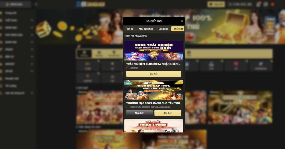 [Cập Nhật] Khuyến Mãi Thể Thao Mới Nhất tại ZB368